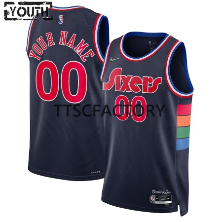 Canotte Bambino Philadelphia 76ers Personalizzate Nike 2021-2022 City Editon Swingman